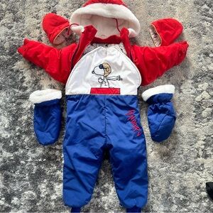 Vintage + incredibly rare! Snoopy toddler snowsuit! Excellent condition. 24 mos.
